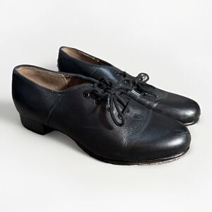 Bloch Leather Techno Tap Women's  Size 7.5 Black Leather Tap Jazz Shoes